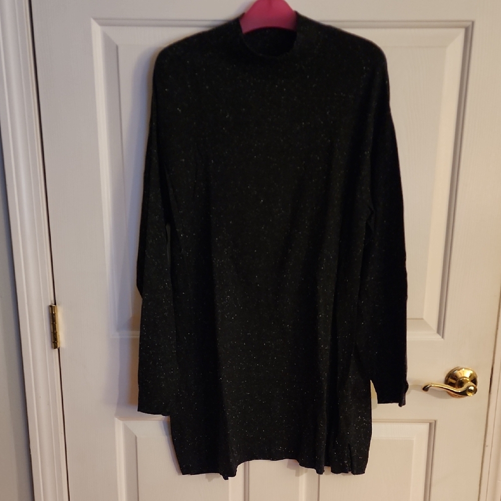 J. Jill Black Women's Turtleneck Sweater XL Tall